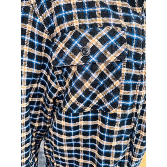Jachs New York Mens Recycled Flannel Sherpa-Lined Plaid Shirt Jacket L Shacket - Picture 5 of 11